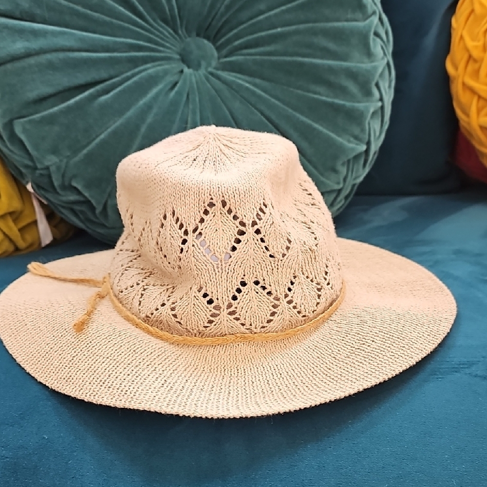 Elegant Cream Sun Hat From Free People